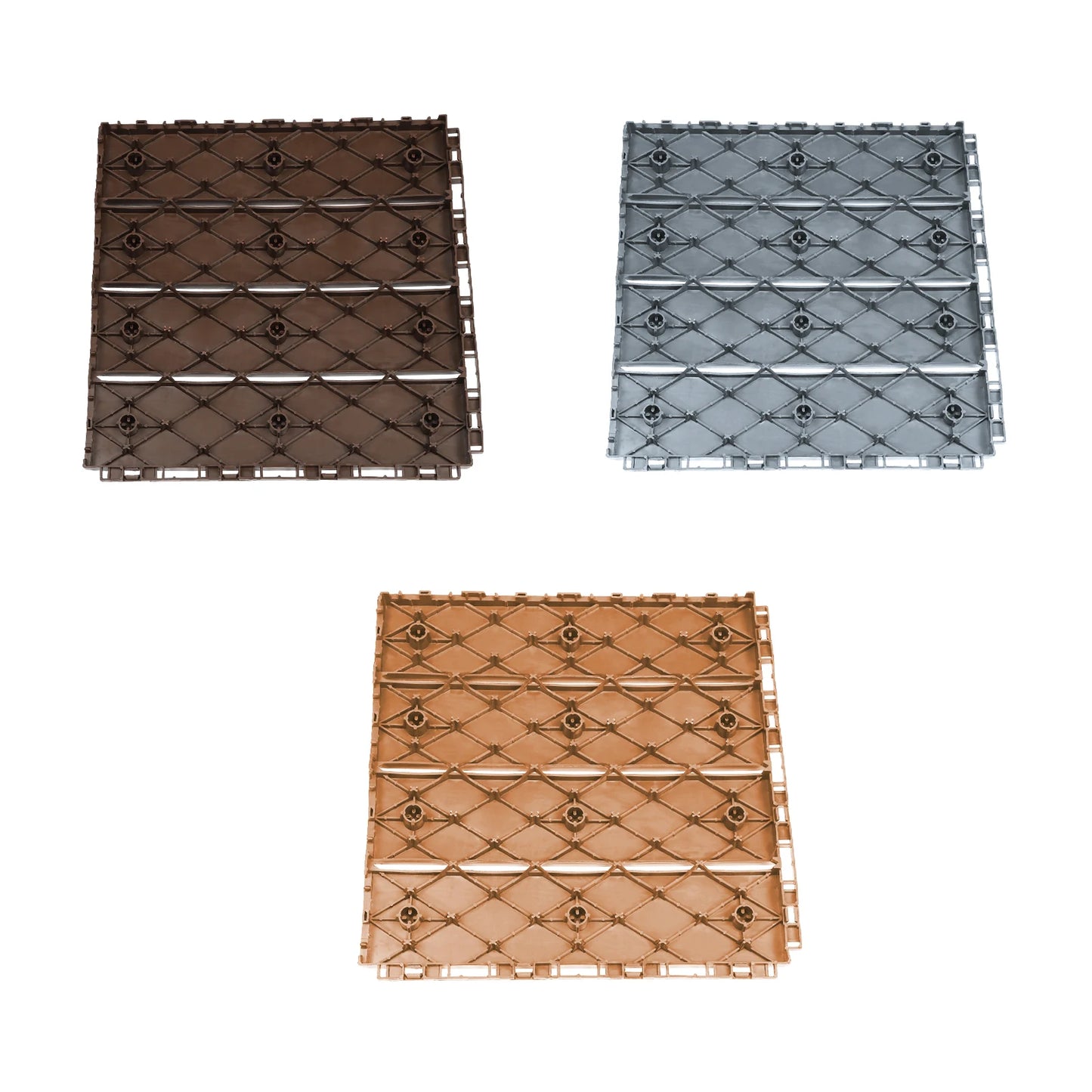 12"×12" Interlocking Deck Tiles – Waterproof, Anti‑Slip Outdoor Flooring for Balcony, Garden & Porch (Snap‑Lock Design)