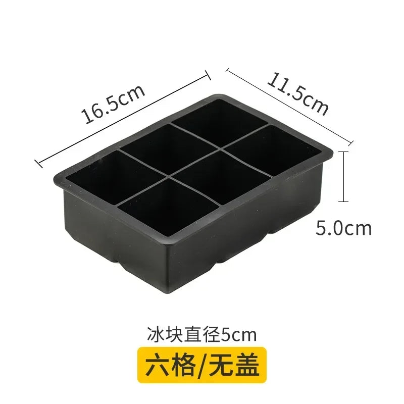 Ice Cube & Ice Sphere Set – Silicone Large‑Cube Tray + 3D Sphere Molds for Whiskey & Cocktails