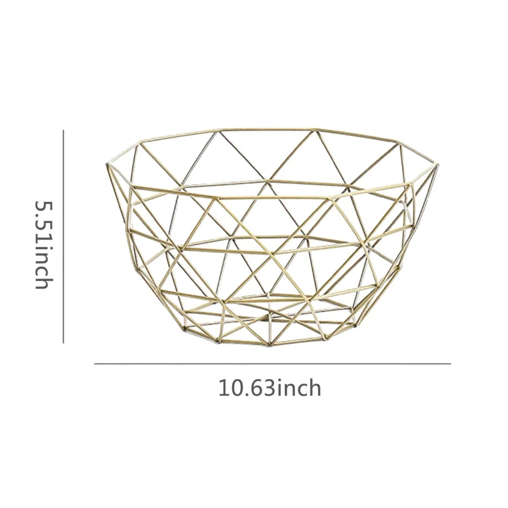 Geometric Fruit Gallery - Matte Wire Basin
