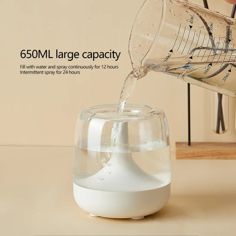 Portable Humidifier Air Humidifier Essential Oil Home Bedroom Aroma Diffuser With Colorful Night Lights USB Humidifier