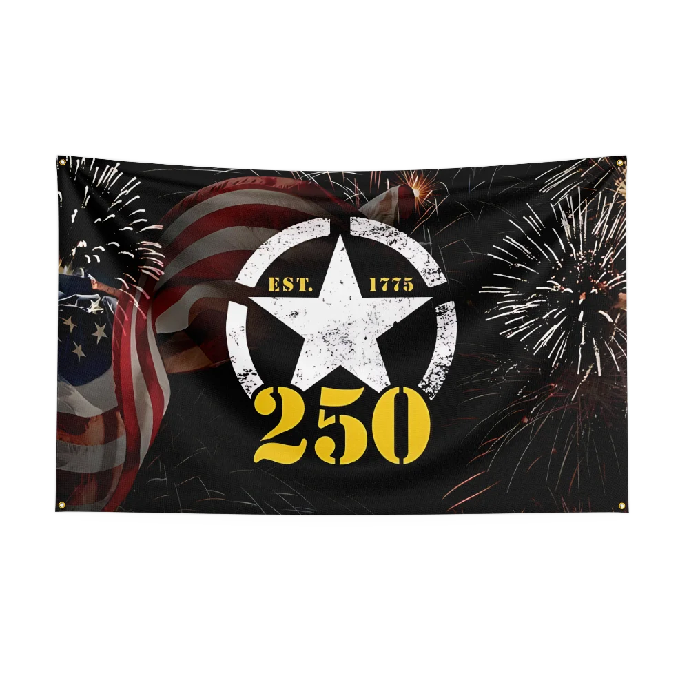 US 250th Anniversary 1776 2026 Semiquincentennial Flag, Independence Day Flag, 250 Years US Birthday Outdoor Flag