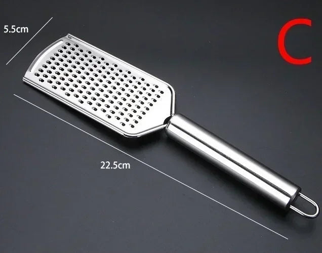 Handheld Stainless Steel Cheese Grater | Multi-Use Shredder for Chocolate, Butter, Fruit & Vegetable