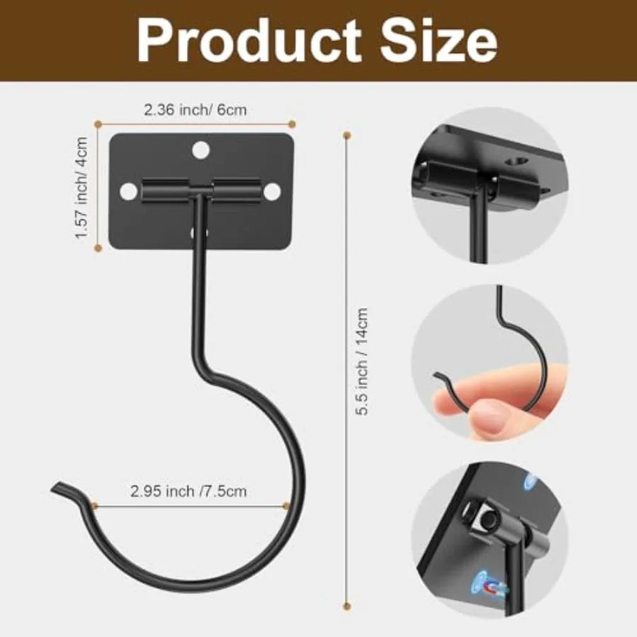 Foldable Under‑Cabinet Hooks (2‑Pack) – Space‑Saving Hanging Storage for Kitchen & Home