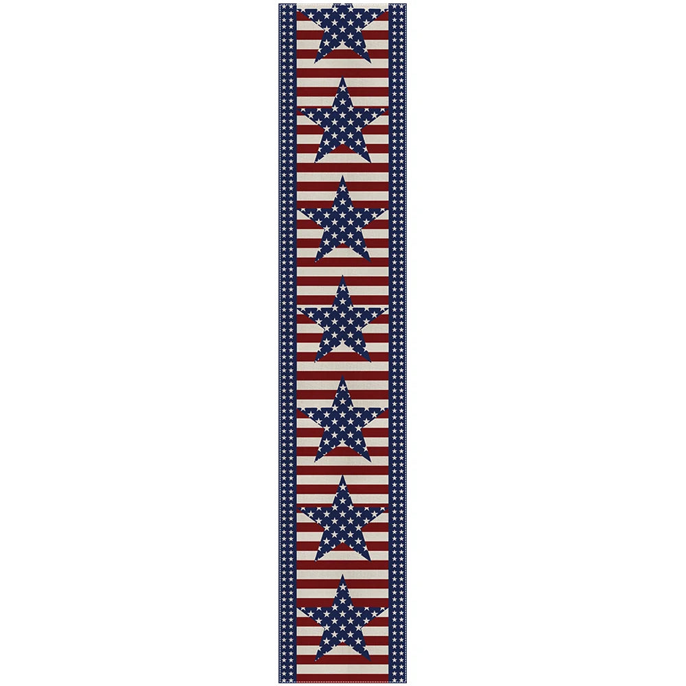 4th of July Stars Table Runner – Modern Patriotic Kitchen Décor