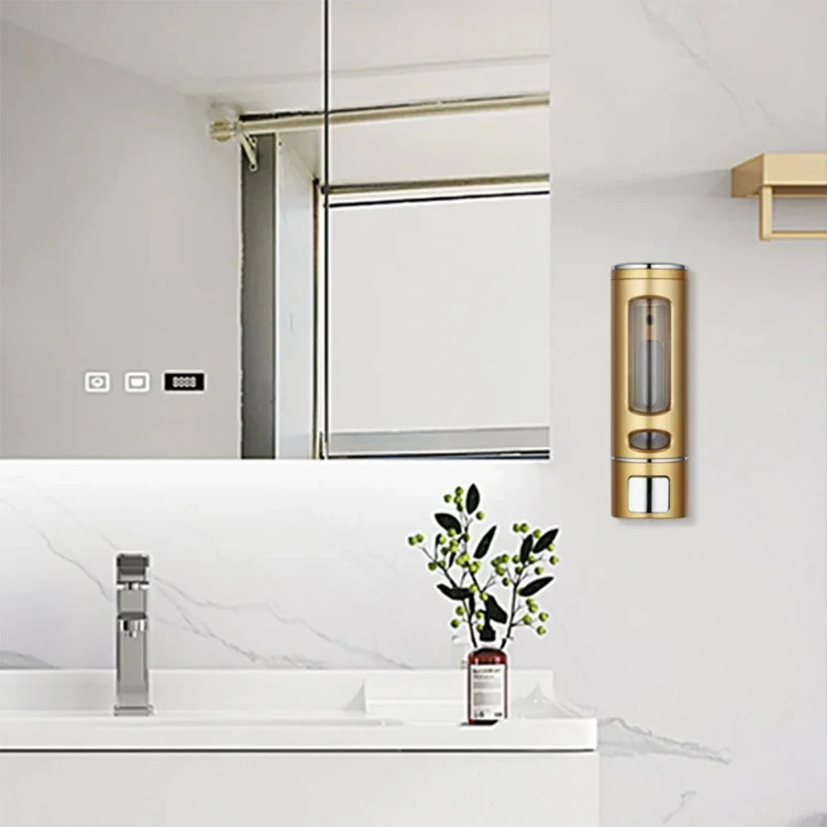 3-Shower dispenser, shampoo, conditioner and body wash container, waterproof