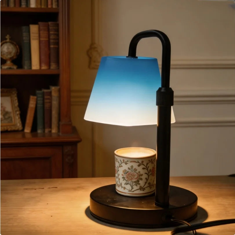 Dimmable Candle Warmer Lamp with Timer – Height‑Adjustable, Clean & Flame‑Free Fragrance