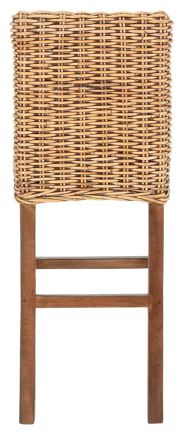 Honey Brown Wash Rattan 30-inch Bar Stool