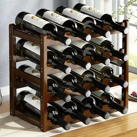 Wine Display Rack for Table or Cabinet Top