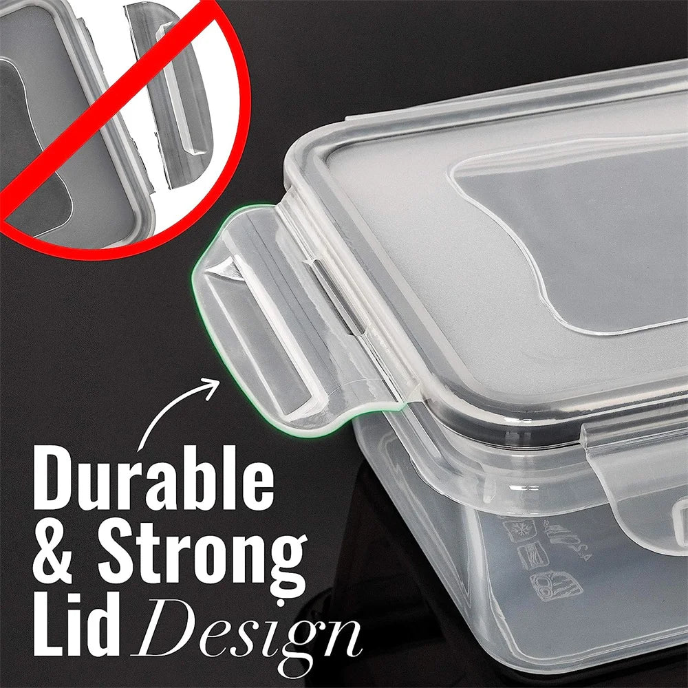 10‑Piece Reusable Food Storage Containers – BPA‑Free, Dishwasher‑Friendly, Microwave Safe