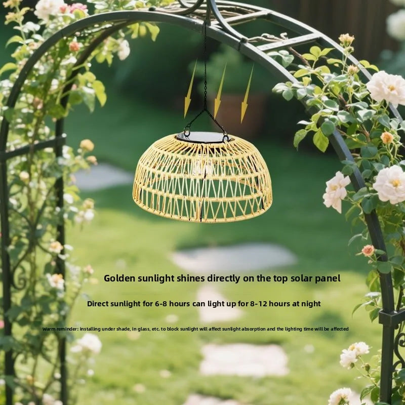 Solar‑Powered Outdoor Pendant Lamp – Modern Hanging Light for Patios & Gardens
