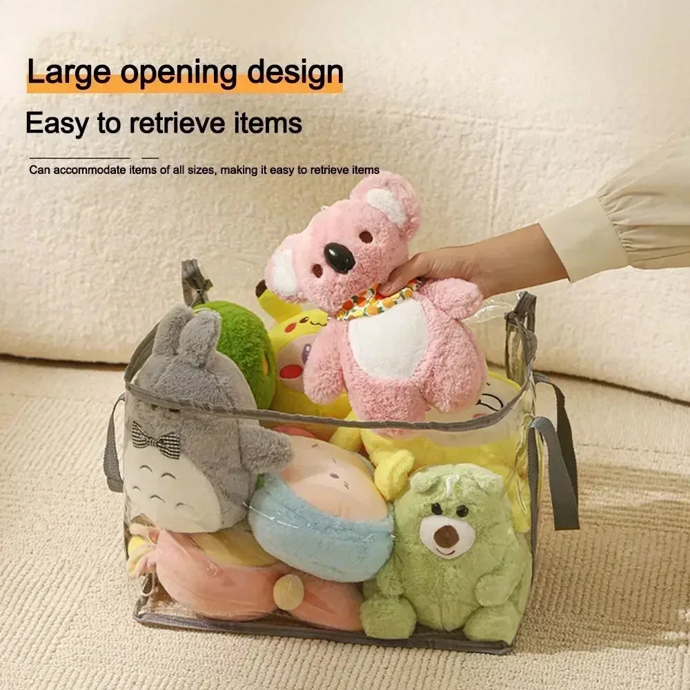 Clear PVC Storage Box – Waterproof Dustproof Display Case for Toys & Dolls (1/3/5pcs)