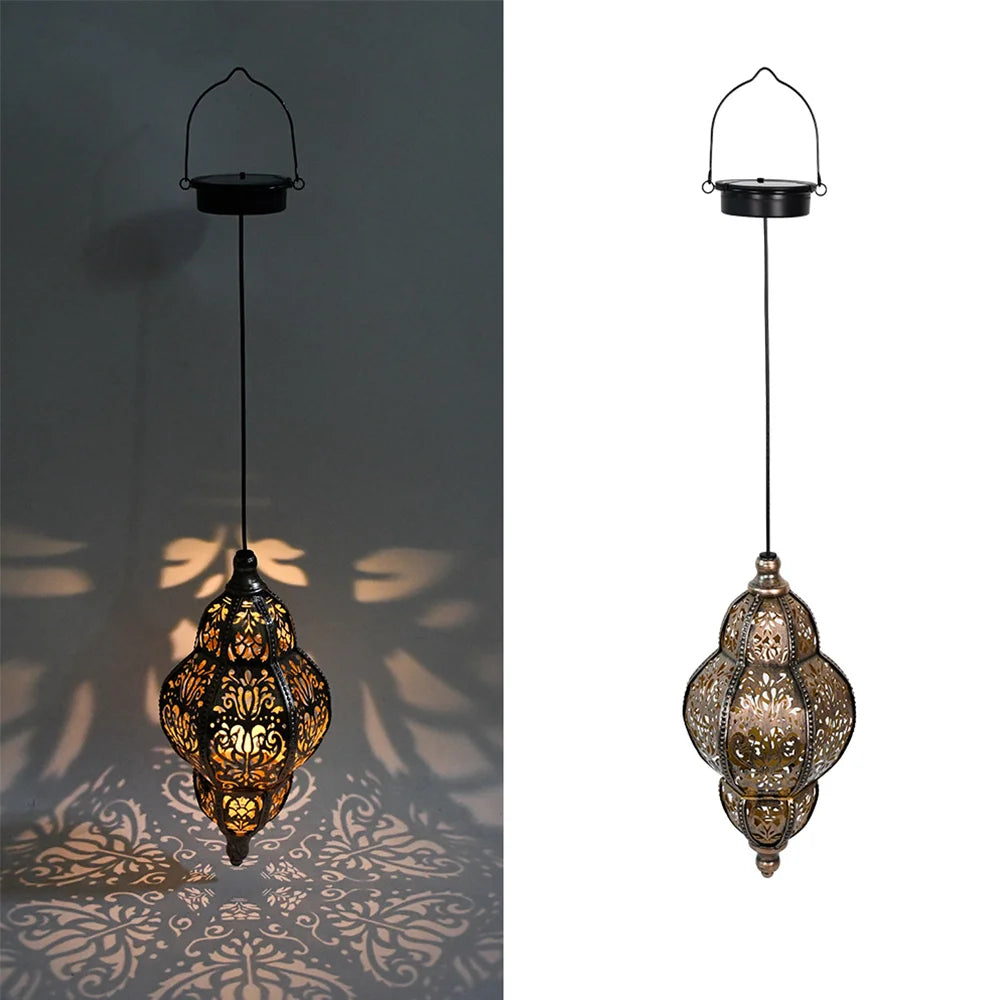 Outdoor Solar Light, Moroccan Design Lantern, Waterproof