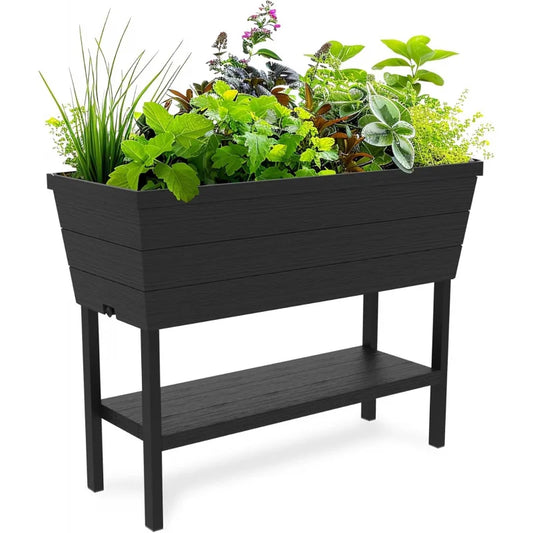 12‑Gallon Urban Bloomer Raised Garden Bed – Elevated Planter for Patios, Balconies & Backyards