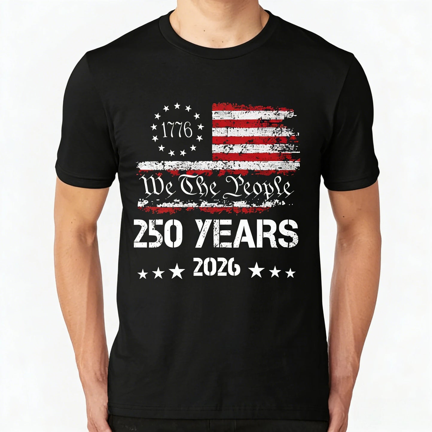 USA 250th Anniversary 100% Cotton Unisex Short Sleeve