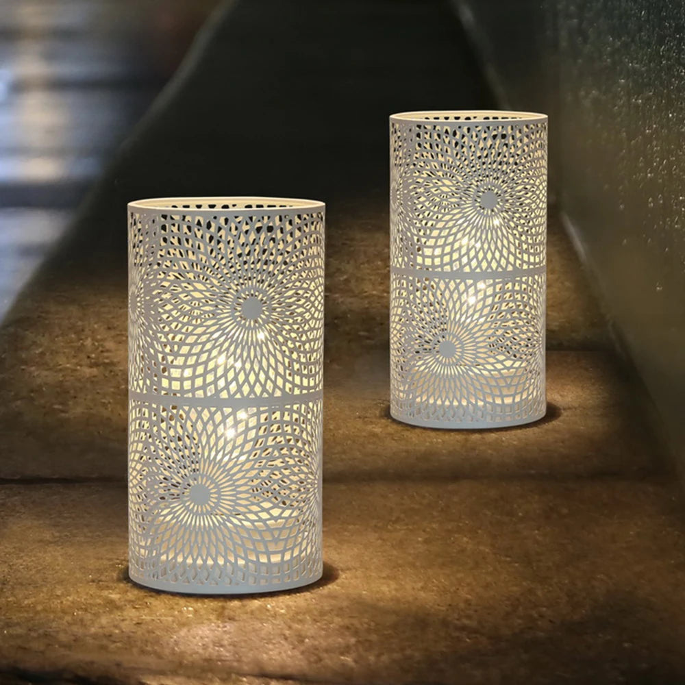 Nordic‑Style Cylinder Candle Holders – Modern Metal Accents for Cozy Home Decor (Set of 2)