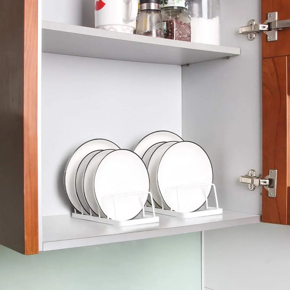 Sleek Dish Plate Storage & Drainboard Set – 2-Pack Heavy Duty Cookware Stands