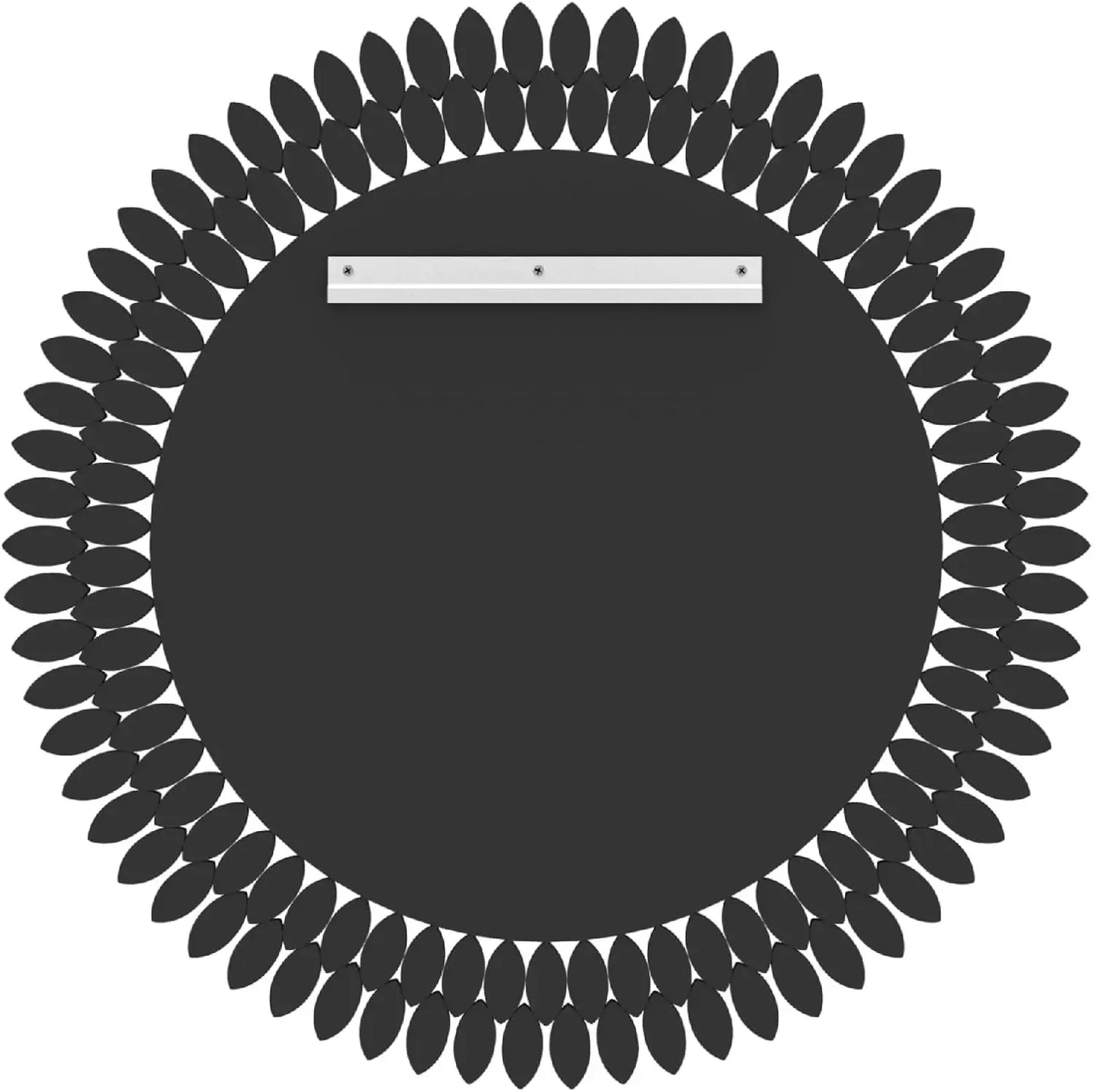 Aria Modern Jeweled Round Wall Mirror – 32"