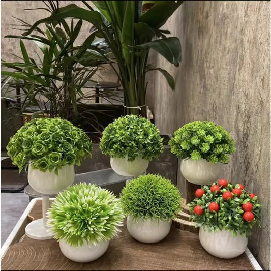 Mini Artificial Plant – Zero‑Maintenance Faux Greenery for Desk, Shelf & Home Décor
