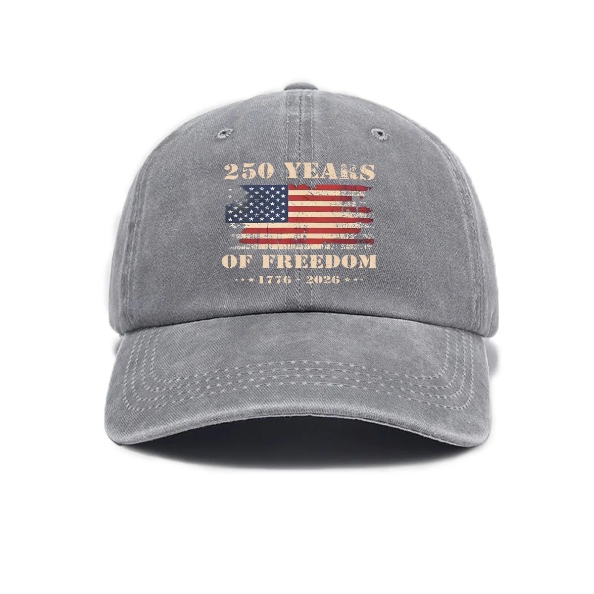 USA 250th Anniversary Cap Washed Print - Unisex Adjustable