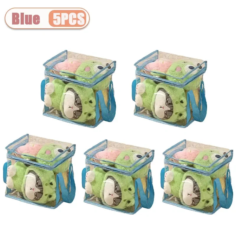 Clear PVC Storage Box – Waterproof Dustproof Display Case for Toys & Dolls (1/3/5pcs)