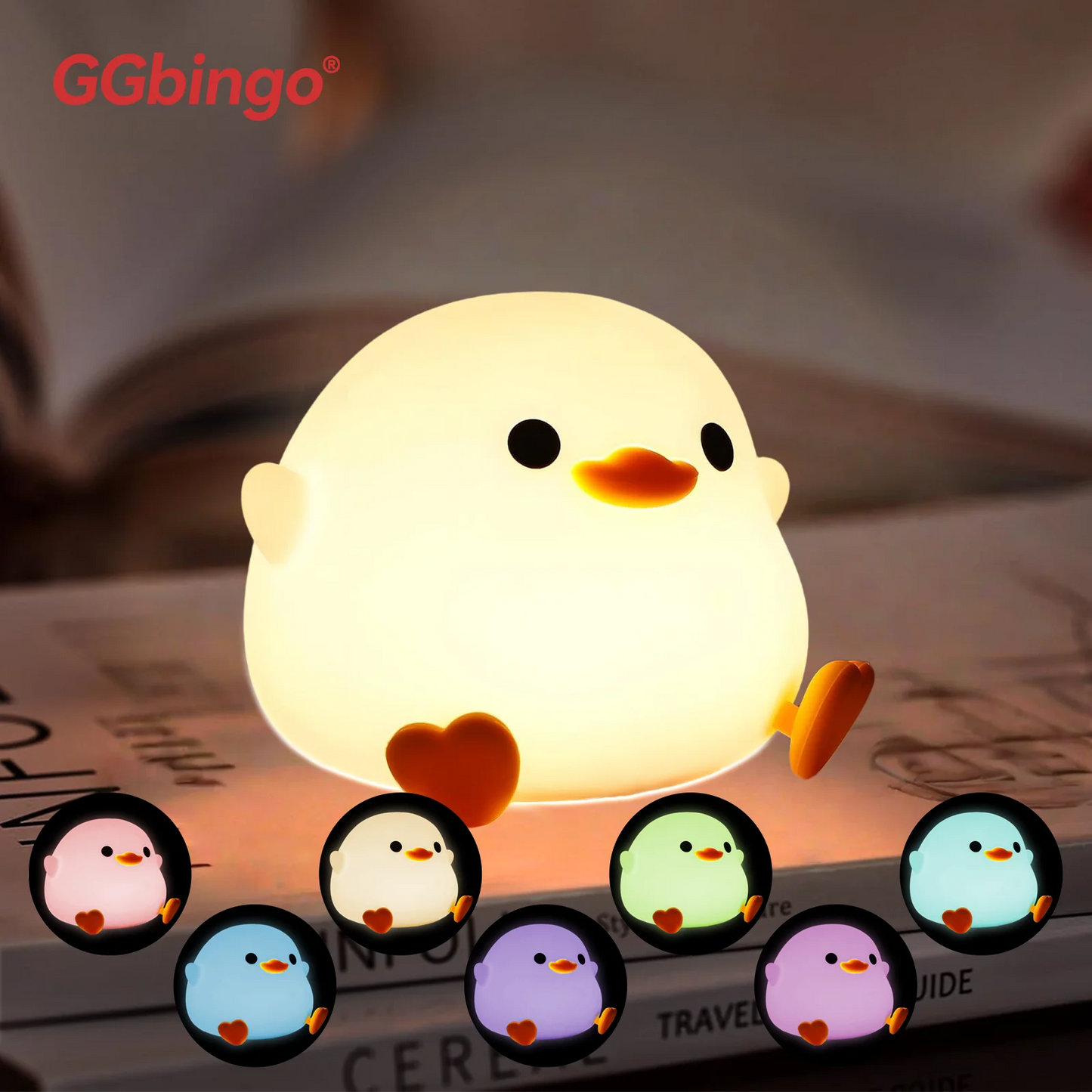 Rechargeable Animal Night Light, LED Touch Sensor with Timer USB