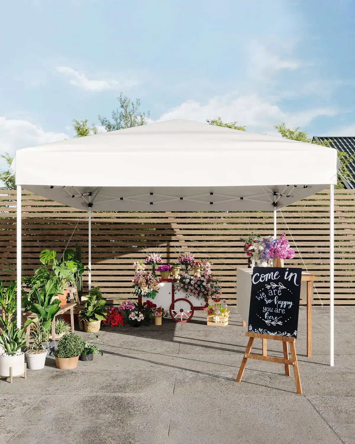 10×10 FT Pop‑Up Canopy Tent – Instant Outdoor Shelter with UV Protection, Waterproof Sunshade & Sandbags