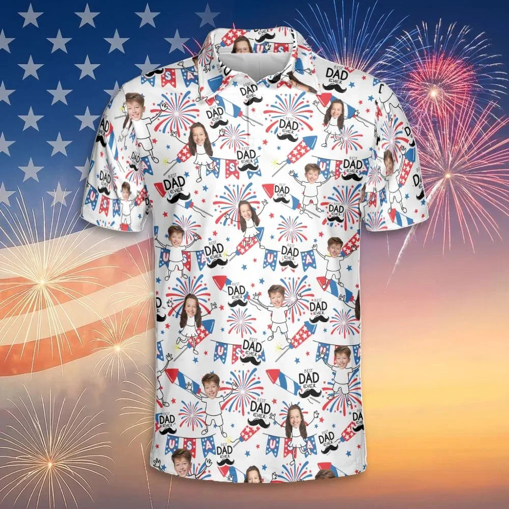 USA 250th Anniversary Men Polo Shirt