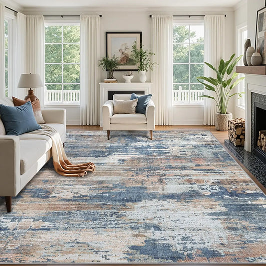 9x12 Area Rug – Machine Washable, non‑Slip & Stain Resistant