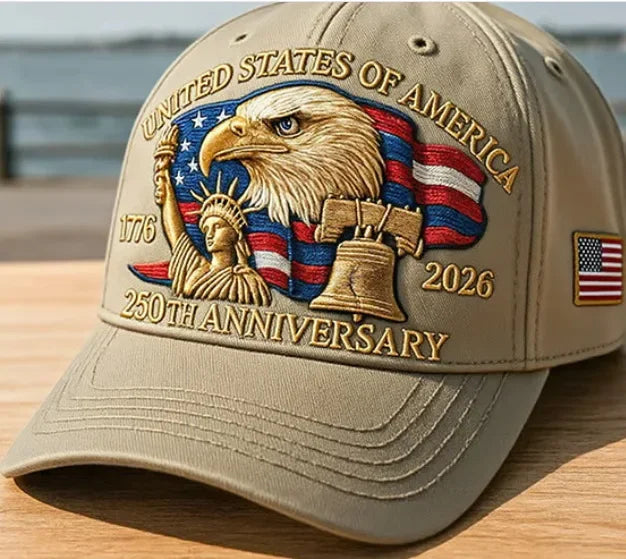 2025 New US 250th Anniversary Baseball Cap Outdoor Hat for Men Women