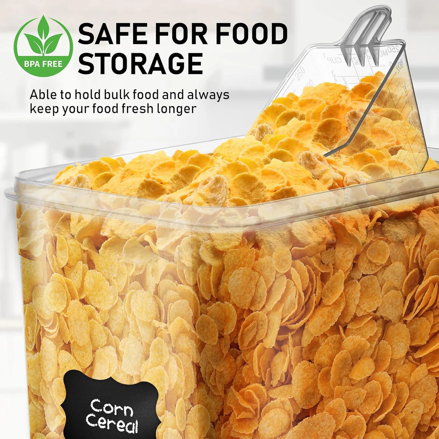8.7L Airtight Pantry Containers (2‑Pack) – Large Food Storage Bins for Cereal, Flour, Sugar & More