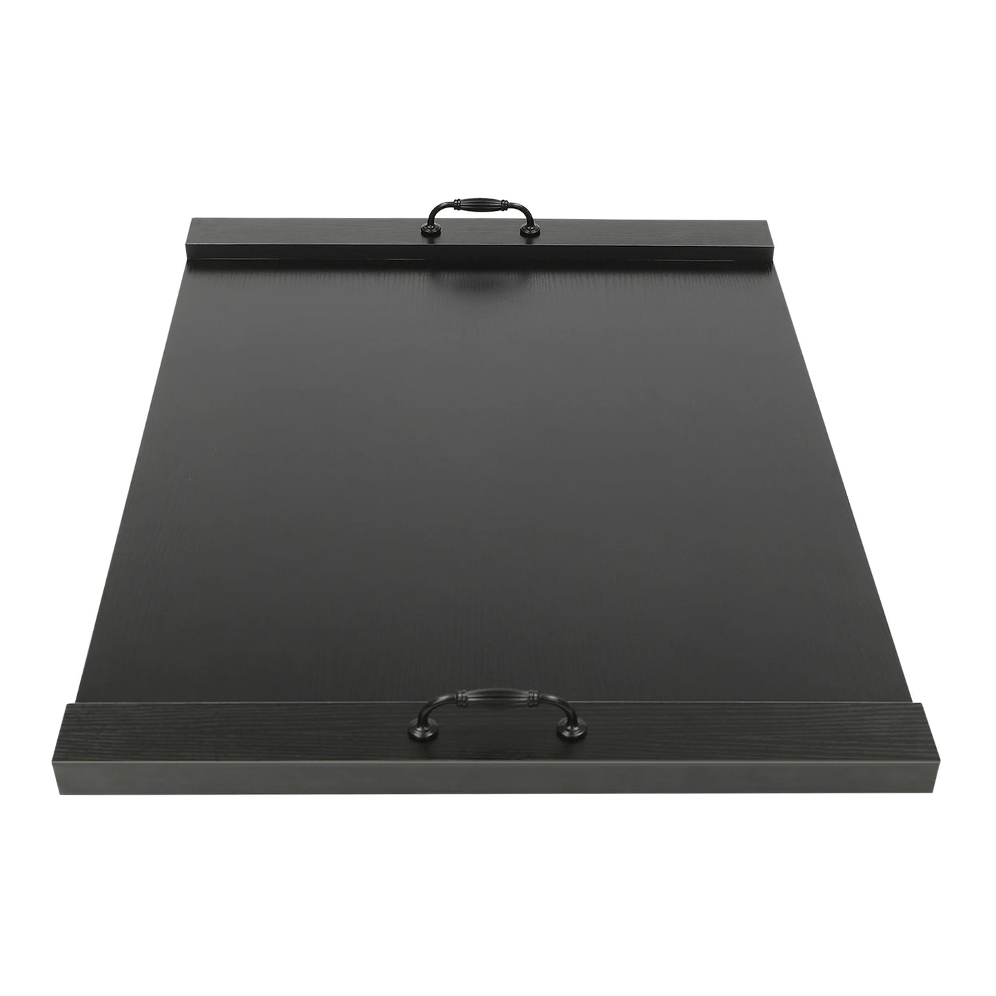 Stove Cover with Handles, Handmade Cookware Accessory Decorative Tray for Home Kitchen, Black