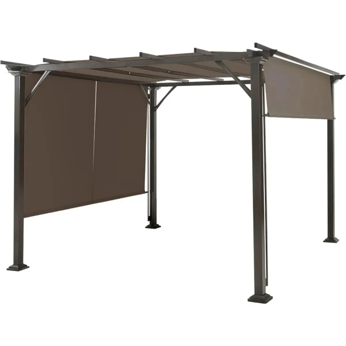 2 Pieces 16x4 Ft Universal Canopy Cover, Outdoor Pergola Roof Top Cover With Heavy Duty Polyester, Waterproof