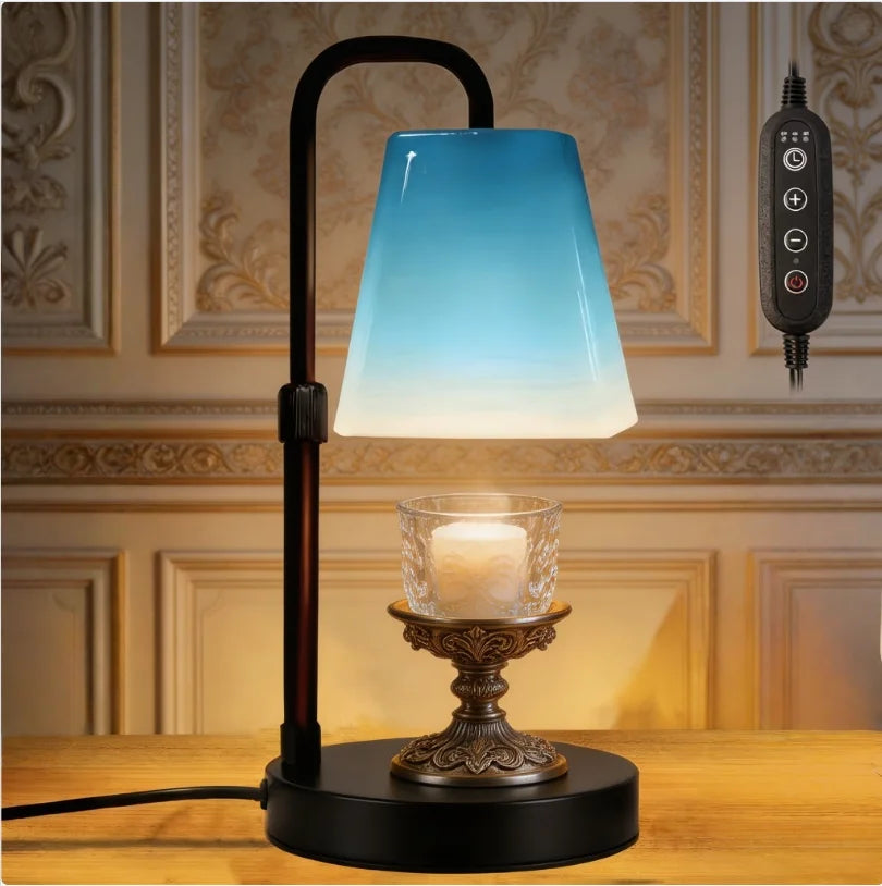 Dimmable Candle Warmer Lamp with Timer – Height‑Adjustable, Clean & Flame‑Free Fragrance