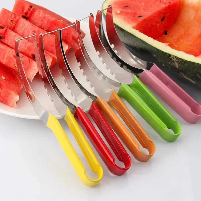Stainless Steel Watermelon Cutter – Multi‑Function Fruit Slicer, Digger & Salad Tool for Easy Prep