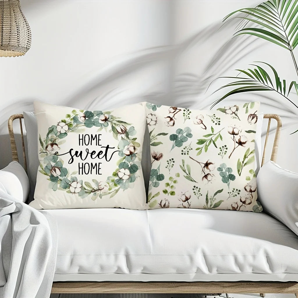Floral Pillow Case Covers – Decorative Cushion Covers for Sofa & Bedroom