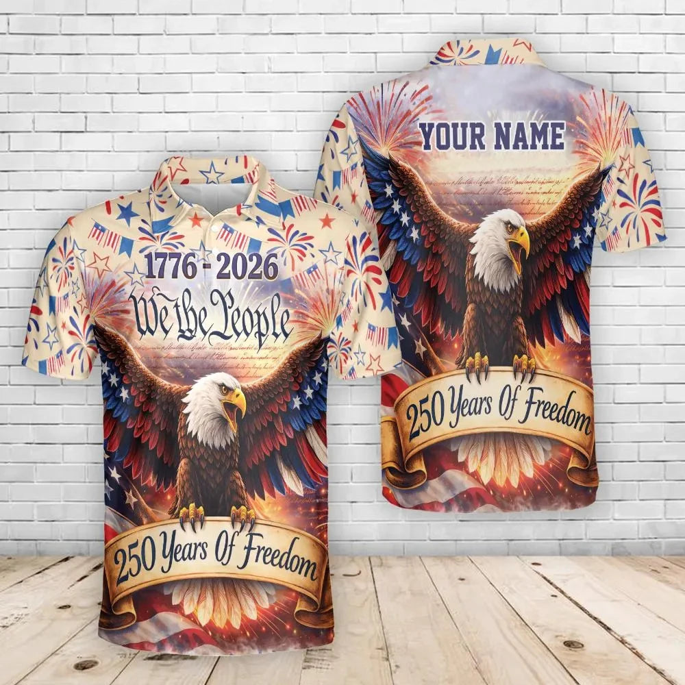 USA 250th Anniversary Men Polo Shirt