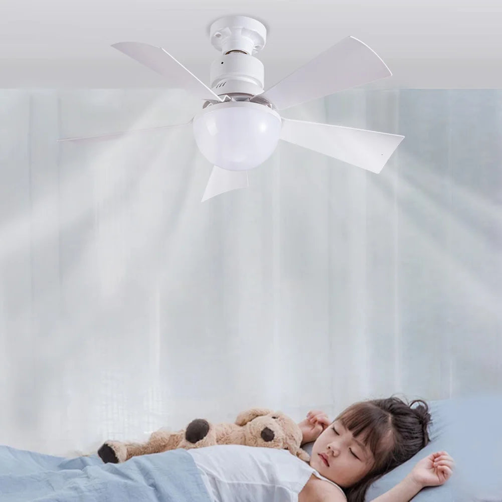 Ceiling Fans Lamp with Remote Control, Decorative Ceiling Fanlight, 3 Speeds, Adjustable Chandelier Fan Lamp