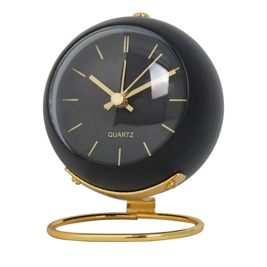 Minimalist Nordic Desk Clock – Silent Retro Bedside Alarm Clock