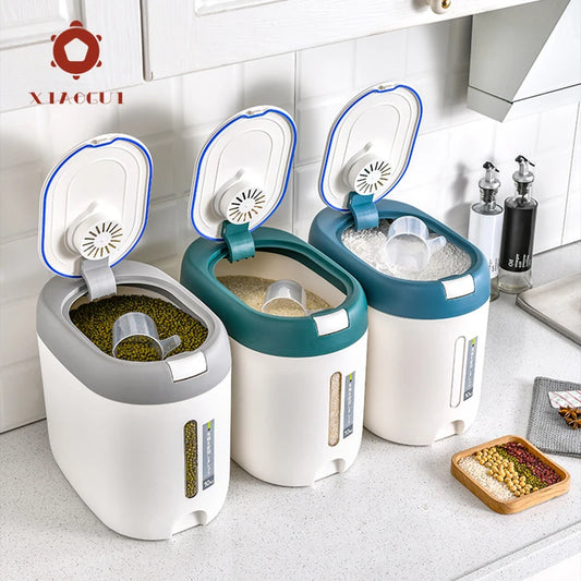 11/22lb. Rice Dispenser – Kitchen Organizer & Airtight Storage Container