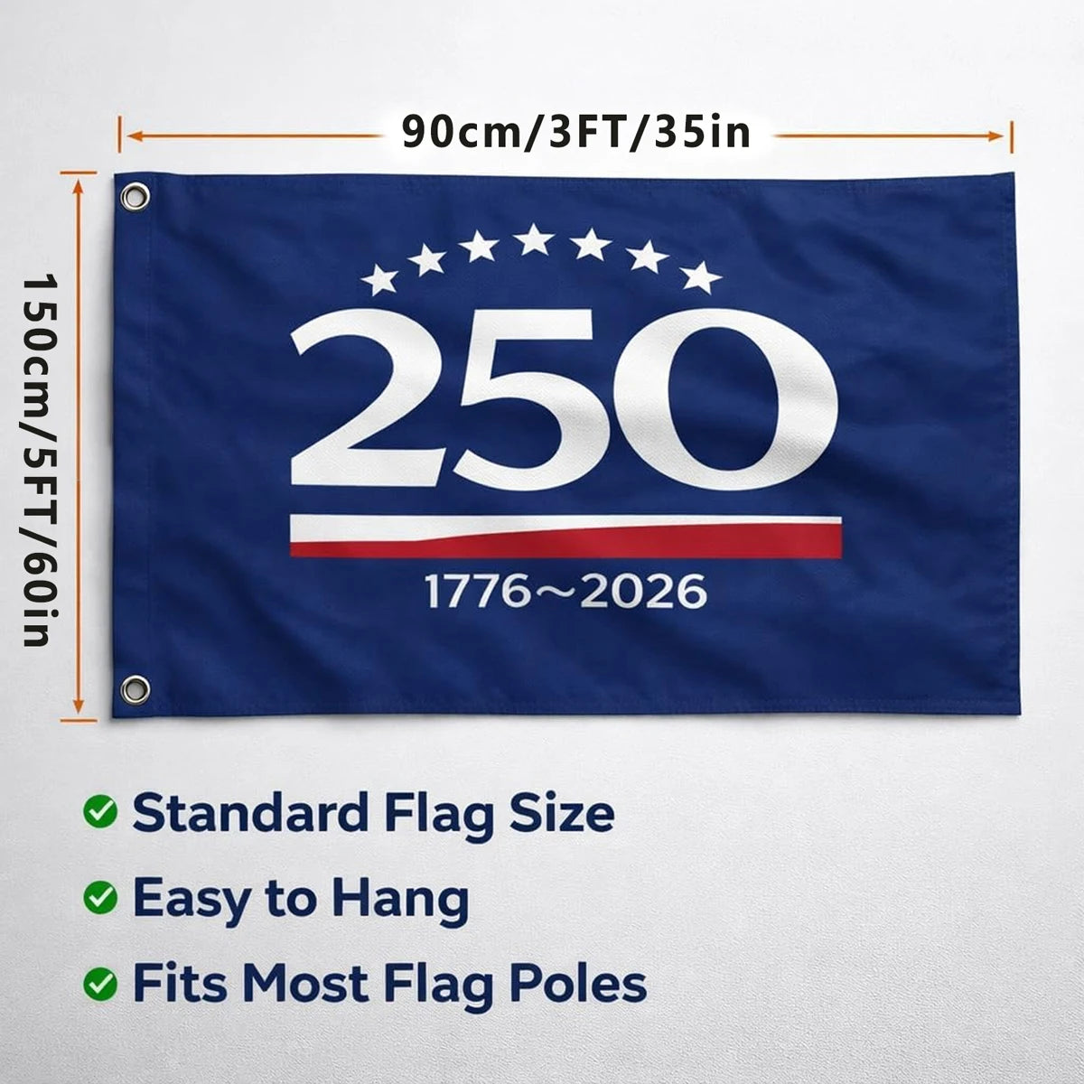 250 Years America Garden Flag Double Sided 250th Anniversary Welcome Flag Patriotic Yard Flag

Celebrate 250 Years of America