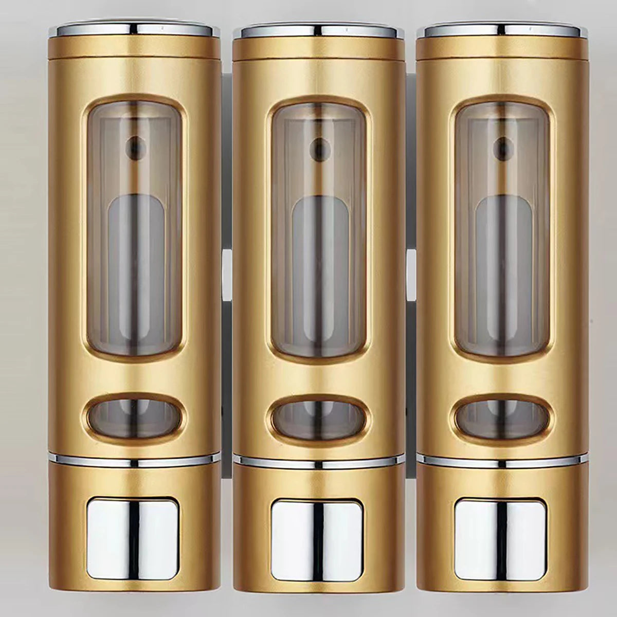 3-Shower dispenser, shampoo, conditioner and body wash container, waterproof