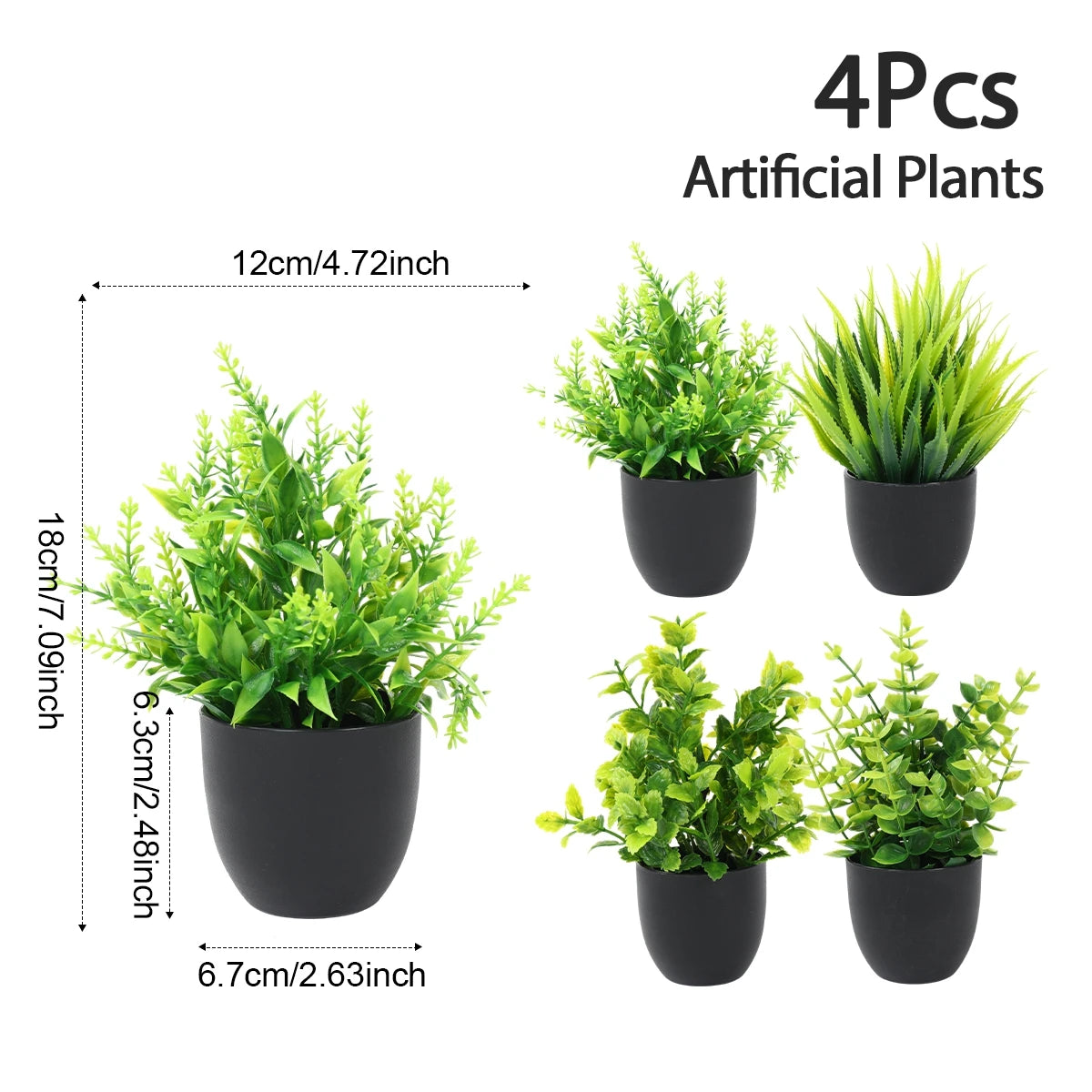 Faux Potted Plants for Tabletop & Events