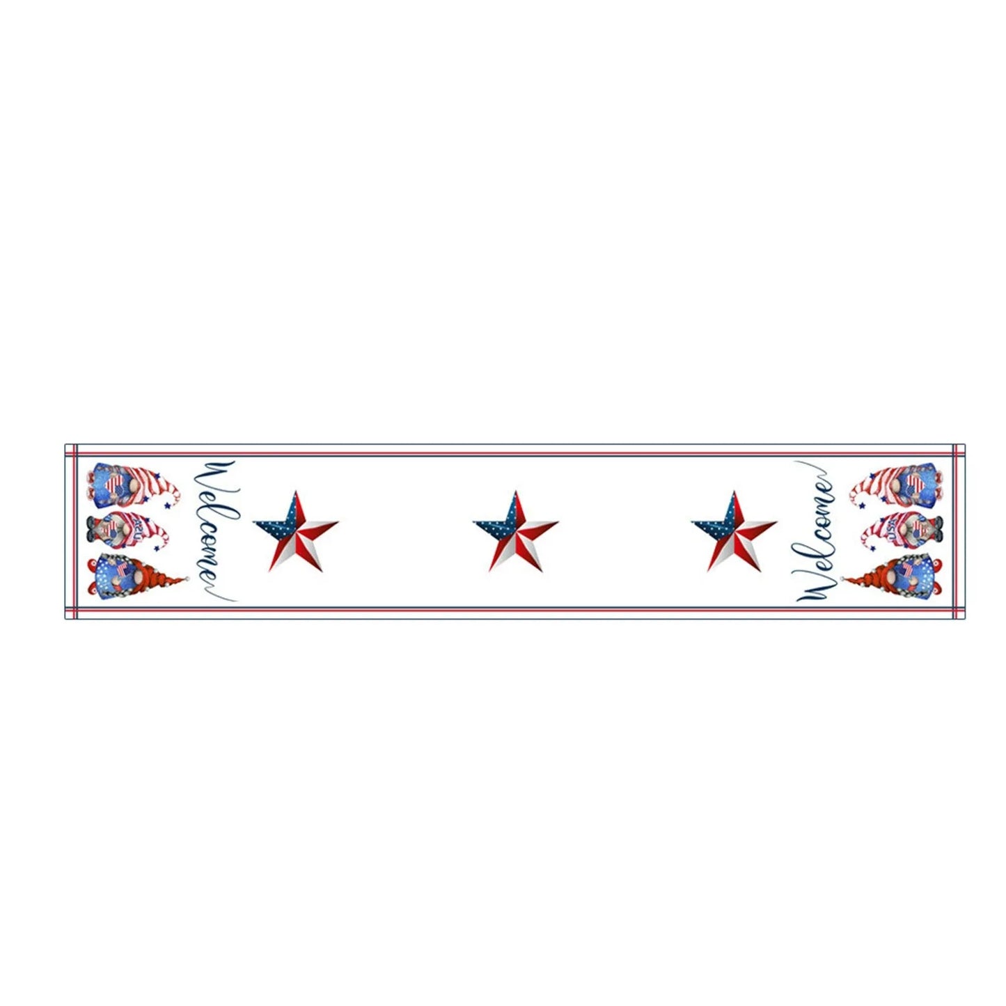 American Flag Table Runner – 4th of July Patriotic Table Décor for Independence Day