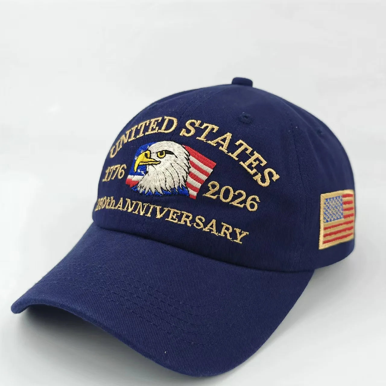 250th Anniversary Hat USA Patriotic Baseball Cap - Eagle Embroidered Baseball Hats for Men Women 250 Year Anniversary Cap