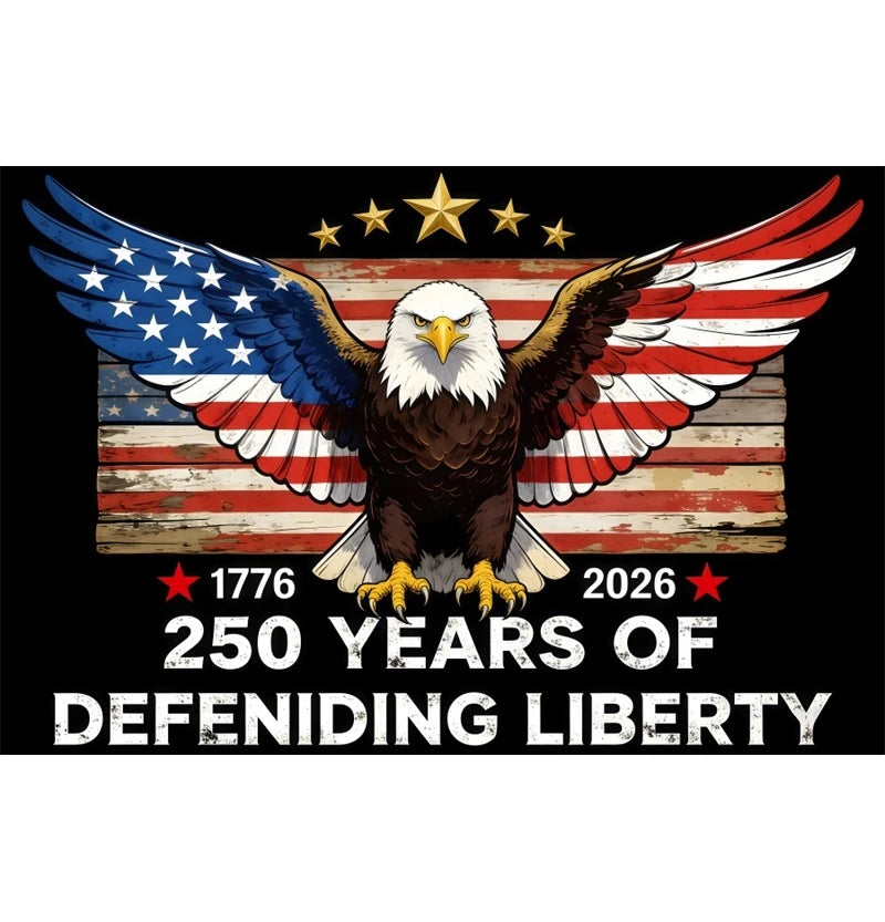 America 250th Anniversary Backdrop Cover Bald Eagle Statue of Liberty Flag 4th of July Independence Day Celebration Backgrounds