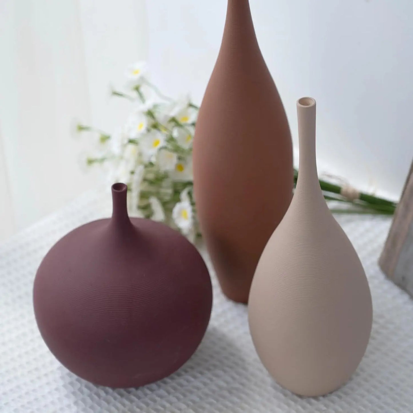 Set of 3 Modern Ceramic Vases