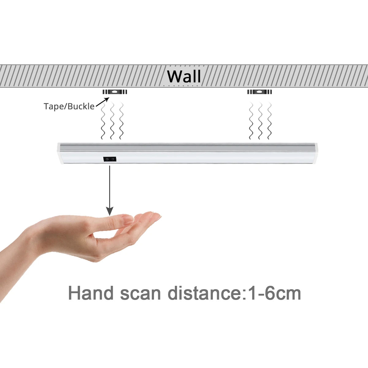 LED Under Cabinet Motion Sensor Aluminum Bar Light