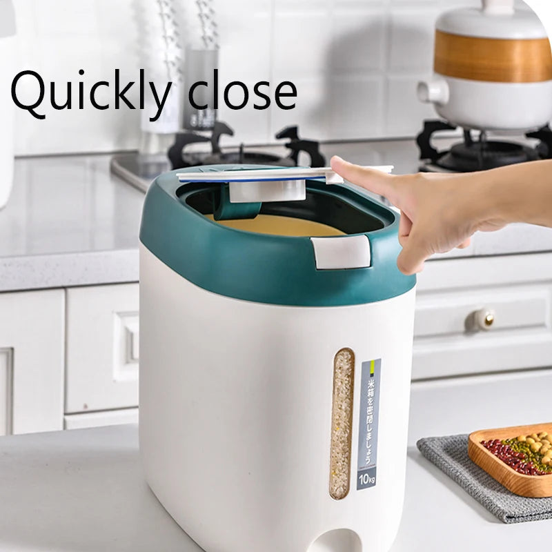 11/22lb. Rice Dispenser – Kitchen Organizer & Airtight Storage Container