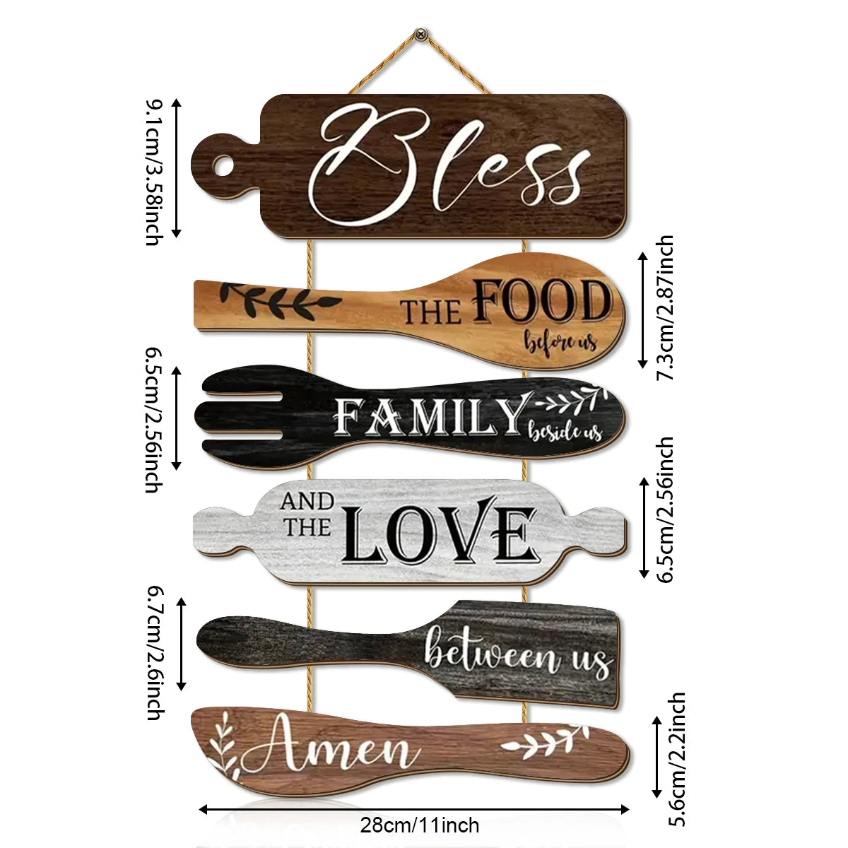 Restaurant/Kitchen Family Blessing Wooden Wall Decorations