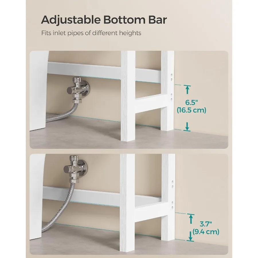 Over The Toilet Storage, 3-Tier With Adjustable Shelf